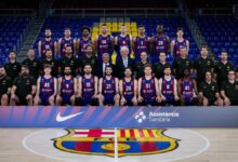 El Barça se hizo la foto oficial de la temporada con la presencia de Joan Laporta que animó al equipo