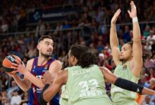 Tomas Satoransky, en el partido de la primera vuelta entre el Barça y Bayern