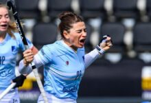 Las jugadoras del Junior celebran un gol