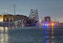 IMÁGENES FUERTES: barco destruye puente vehicular en Baltimore, Estados Unidos