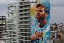 Mural de Messi en Rosario