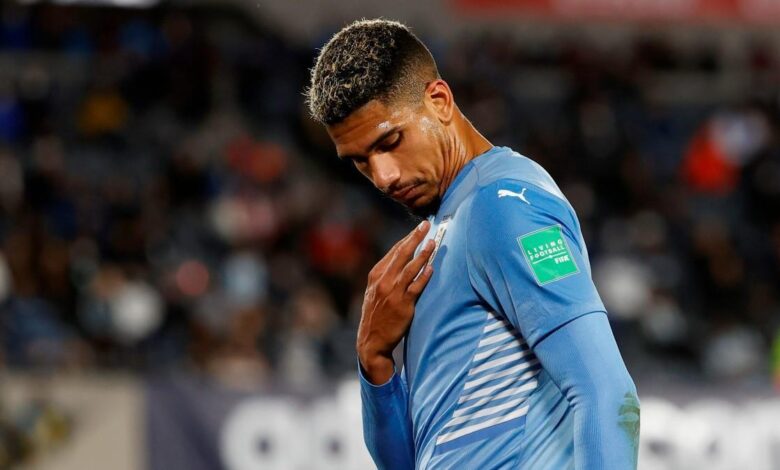 Ronald Araujo, con la camiseta de Uruguay