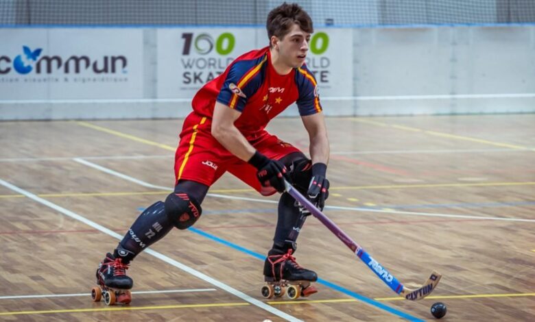 Nil Cervera, durante un partido