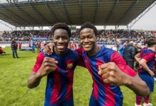 La celebración del Cadete A tras ganar el MIC