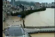 China bajo el agua: Fuertes lluvias dejan 3 muertos y 11 desaparecidos