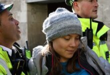 Detienen a la activista climática Greta Thunberg durante una protesta en Países Bajos