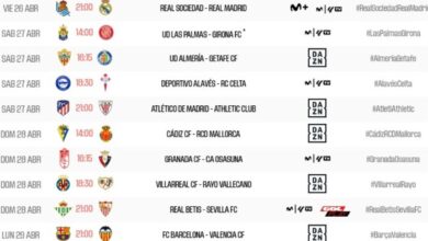 Los partidos de la 33ª jornada de LaLiga