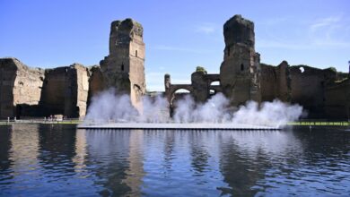 El agua regresa a las antiguas termas romanas de Caracalla