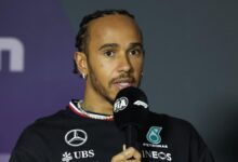 Lewis Hamilton, en una rueda de prensa