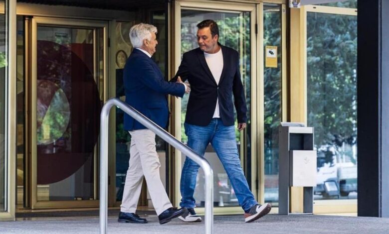 Pedro Rocha con el ex secretario de Estado Víctor Francos.