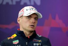 Max Verstappen, durante una rueda de prensa en Suzuka