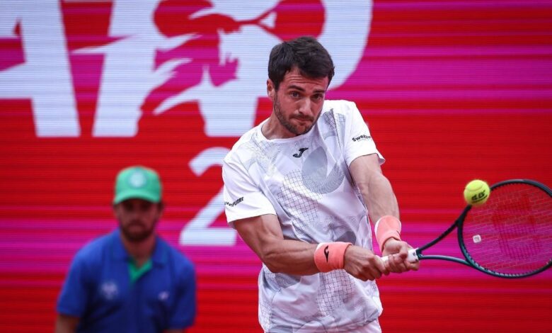 Pedro Martínez, durante la semifinal en Estoril