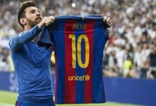 La icónica imagen de Messi en el Bernabéu