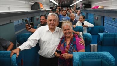 Supervisa AMLO obras del Tren Maya en Cancún