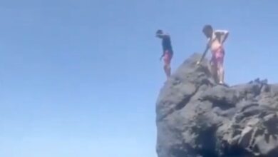 Turista se lesiona de gravedad tras saltar del charco El Tancón en Tenerife y chocar contra las piedras | VIDEO