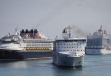 Cruceros en el Puerto de Barcelona.