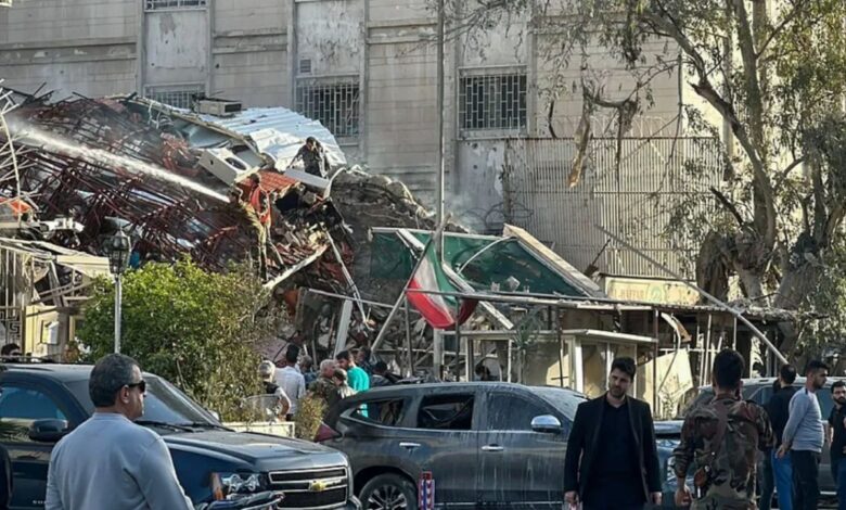 VIDEO: ataque aéreo de Israel destruye edificio anexo a embajada de Irán en Damasco; hay 6 muertos