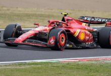 Carlos Sainz durante la clasificación en el GP de Japón