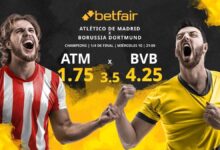 Atlético de Madrid vs. Borussia Dortmund: horario, TV, estadísticas, cuadro y pronósticos