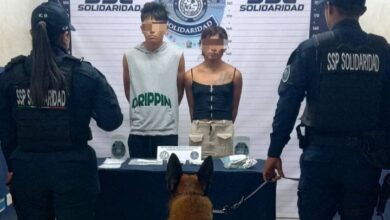 Capturan a Dos Individuos por Posesión de Drogas en Playa del Carmen