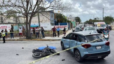 Fallece Joven en Accidente de Motocicleta sin Casco en Cancún