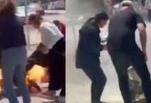 Hombre se prende fuego en plena calle tras discutir con su expareja en España