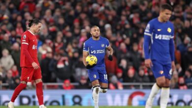 Nkunku, en un partido con el Chelsea