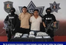 Arrestan a Dos Individuos con Más de un Centenar de Dosis de Drogas en Cancún