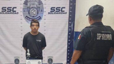 Arrestan a Hombre por Robo en la Colonia Ejido de Playa del Carmen