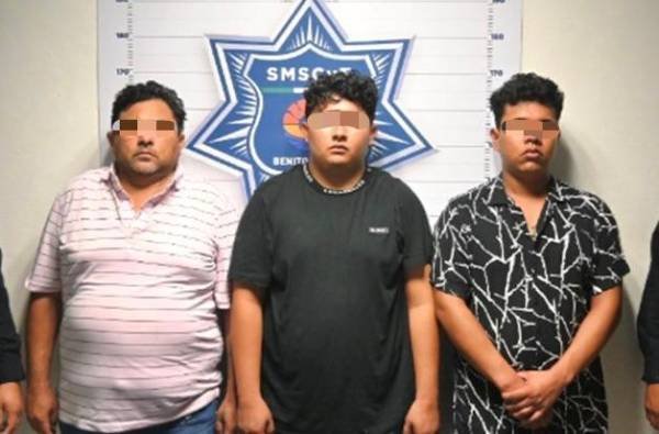 Banda arrestada por asaltar negocios en Cancún