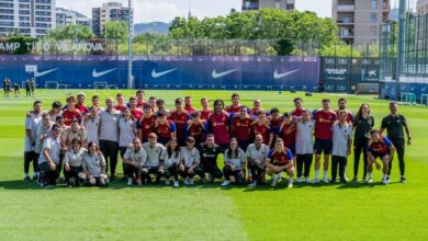 El equipo Fundació Barça Genuine!