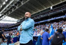 Manolo González, antes del partido ante el Oviedo