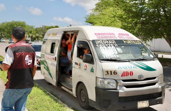 Refuerzan vigilancia en combis para garantizar seguridad en transporte público