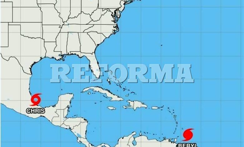 Se forma tormenta tropical 'Chris' en Golfo de México