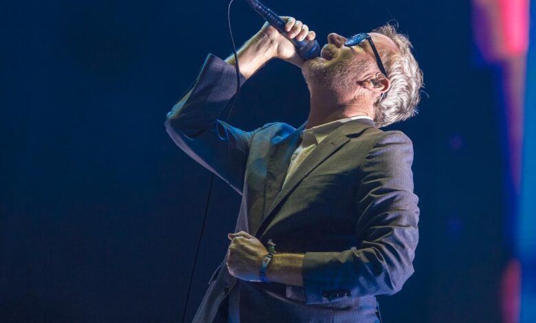 Matt Berninger durante la actuación de The National en el Primavera Sound 2024.