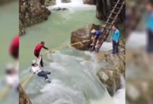 VIDEO: falla rescate de pareja en un río y mueren ahogados ante la impotencia de los rescatistas