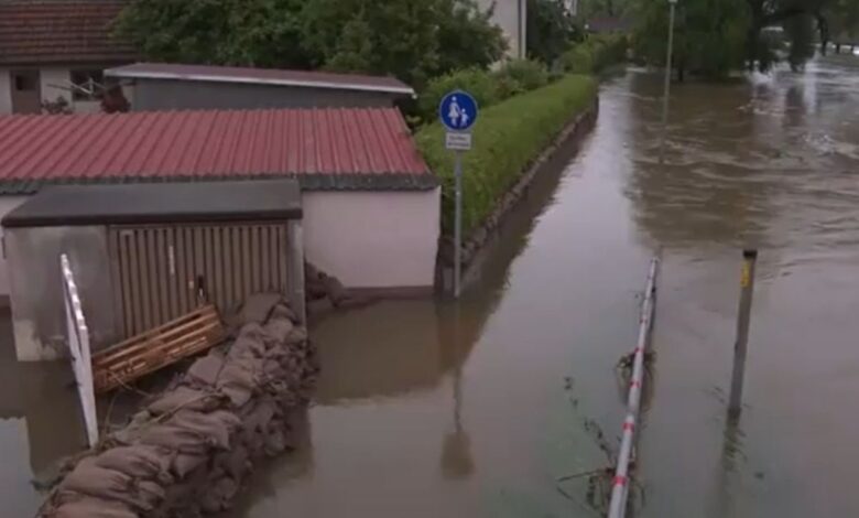 VIDEO: fuertes lluvias afectan el sur de Alemania causando inundaciones