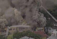 VIDEO: incendio consume edificio de departamentos en Florida; en azotea hallan a hombre con un disparo