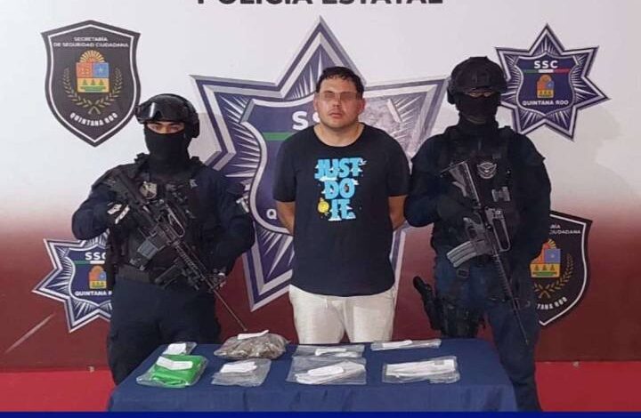 Arrestan a Venezolano con Sustancias Ilícitas en Cancún