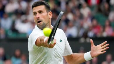 Djokovic, durante su partido