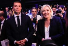 Jordan Bardella y Marine Le Pen, en una imagen de archivo.