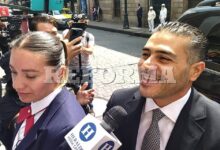 Llegan Rosa Icela, Harfuch y Delgado a anuncio de Gabinete