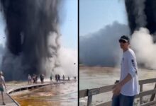 Registran aparatosa explosión de géiser en Parque Nacional de Yellowstone: VIDEO