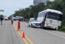 Trágico accidente deja un muerto y tres heridos en carretera Carrillo Puerto-Tulum