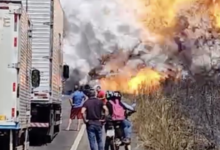 VIDEO: Impactante explosión de una pipa en carretera de Brasil; así fue el momento exacto del estallido