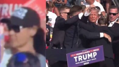 VIDEO: extraña mujer detrás de Trump en el tiroteo crea teoría conspirativa