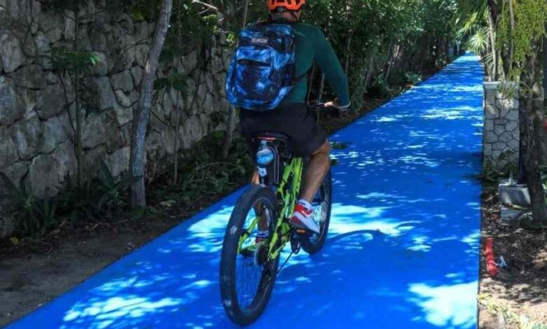 Ciclovía de Playa del Carmen, casi lista con nueva iluminación y seguridad