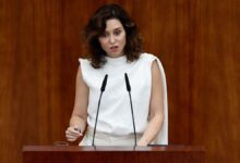 Isabel Díaz Ayuso en la Asamblea de Madrid.