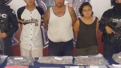 Detienen en Isla Mujeres a 3 narcomenudistas con poco más 500 dosis de droga