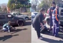 IMÁGENES FUERTES: hombre discute con una ciclista y la atropella